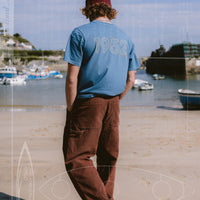 O'Riginals Retro Back-Print T-Shirt | Mozart Blue
