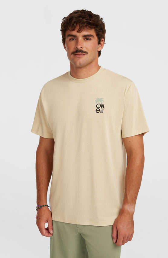 O'Neill Hybrid Polygiene Graphic T-Shirt | Cocoa Sand