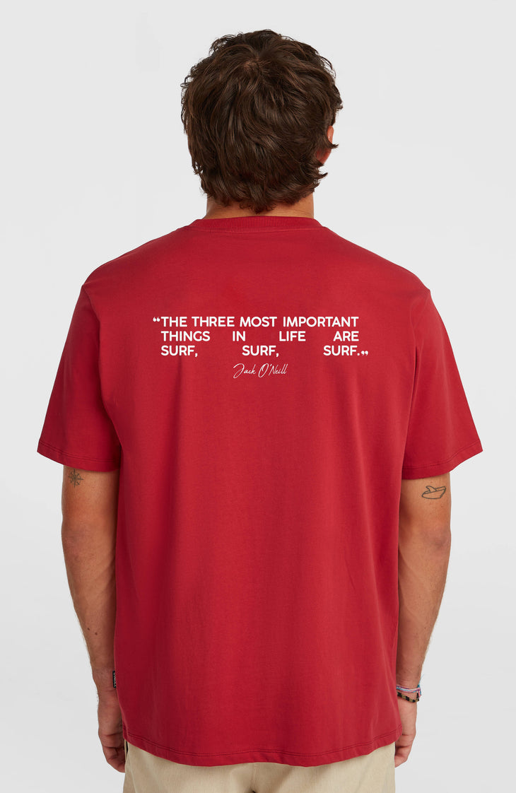 Polygiene Cotton Graphic T-Shirt | Midnight Poppy