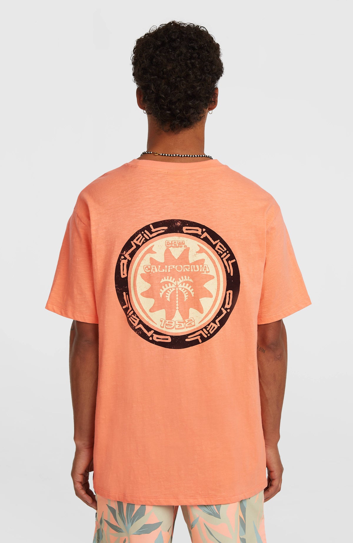 O’Neill Slub Back Print T-Shirt | Funky Peach