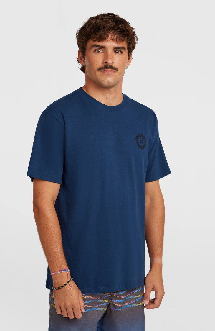 O’Neill Slub Back Print T-Shirt | English Evening