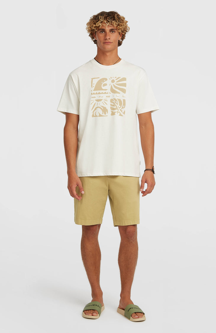 O’Neill Melange Front Print T-Shirt | Snow White