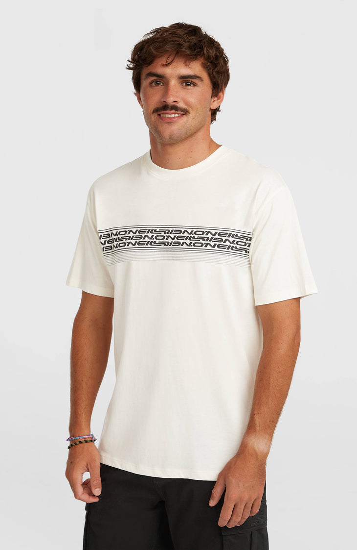 O’Neill Logo Stripe T-Shirt | Snow White