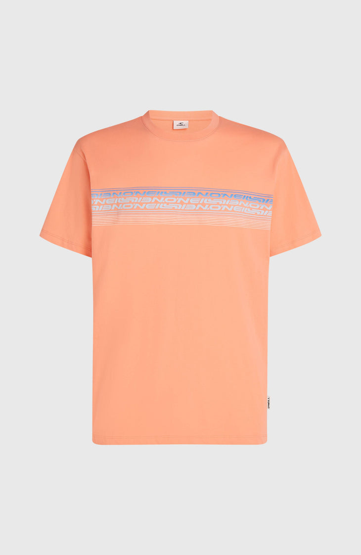 O’Neill Logo Stripe T-Shirt | Funky Peach