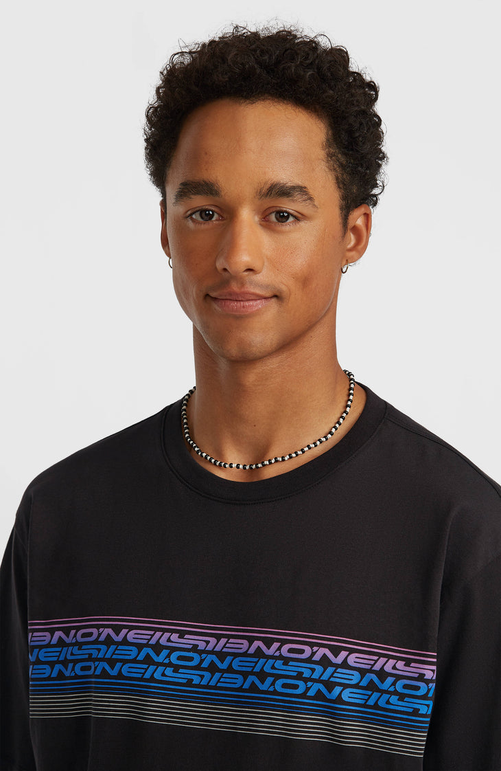 O’Neill Logo Stripe T-Shirt | Black Out