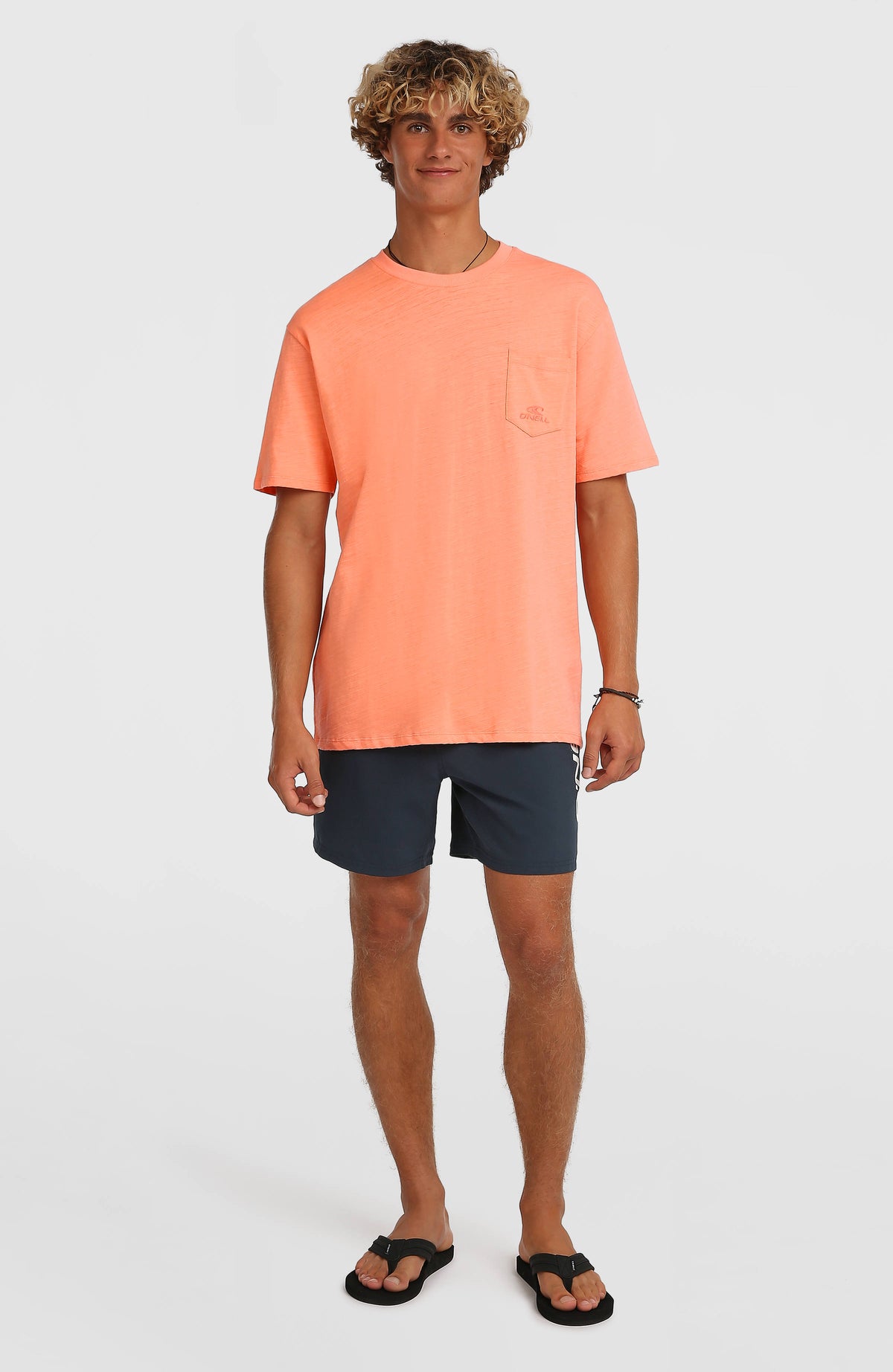O'Neill Slub Chest Pocket T-Shirt | Funky Peach