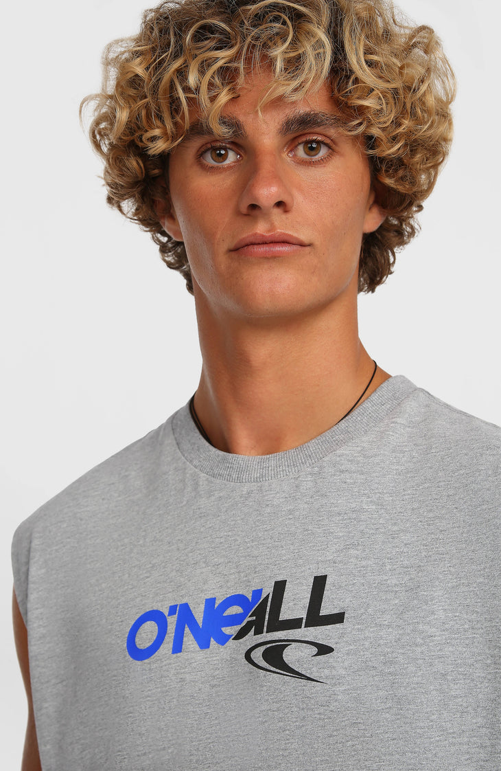 Essentials 90s Graphic Tank Top | Silver Melee