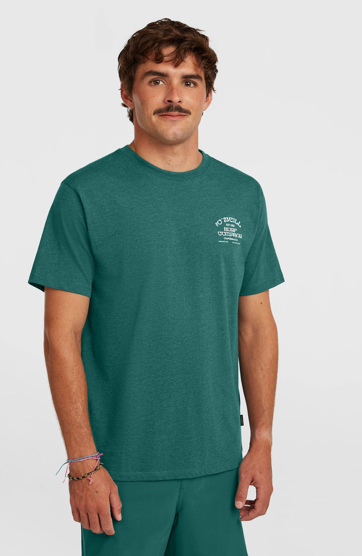 Melange Chest Print T-Shirt | Botanical Heat
