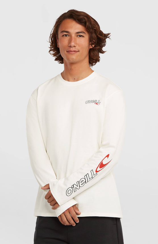 Essentials 90s Logo Long-Sleeve T-Shirt | Snow White