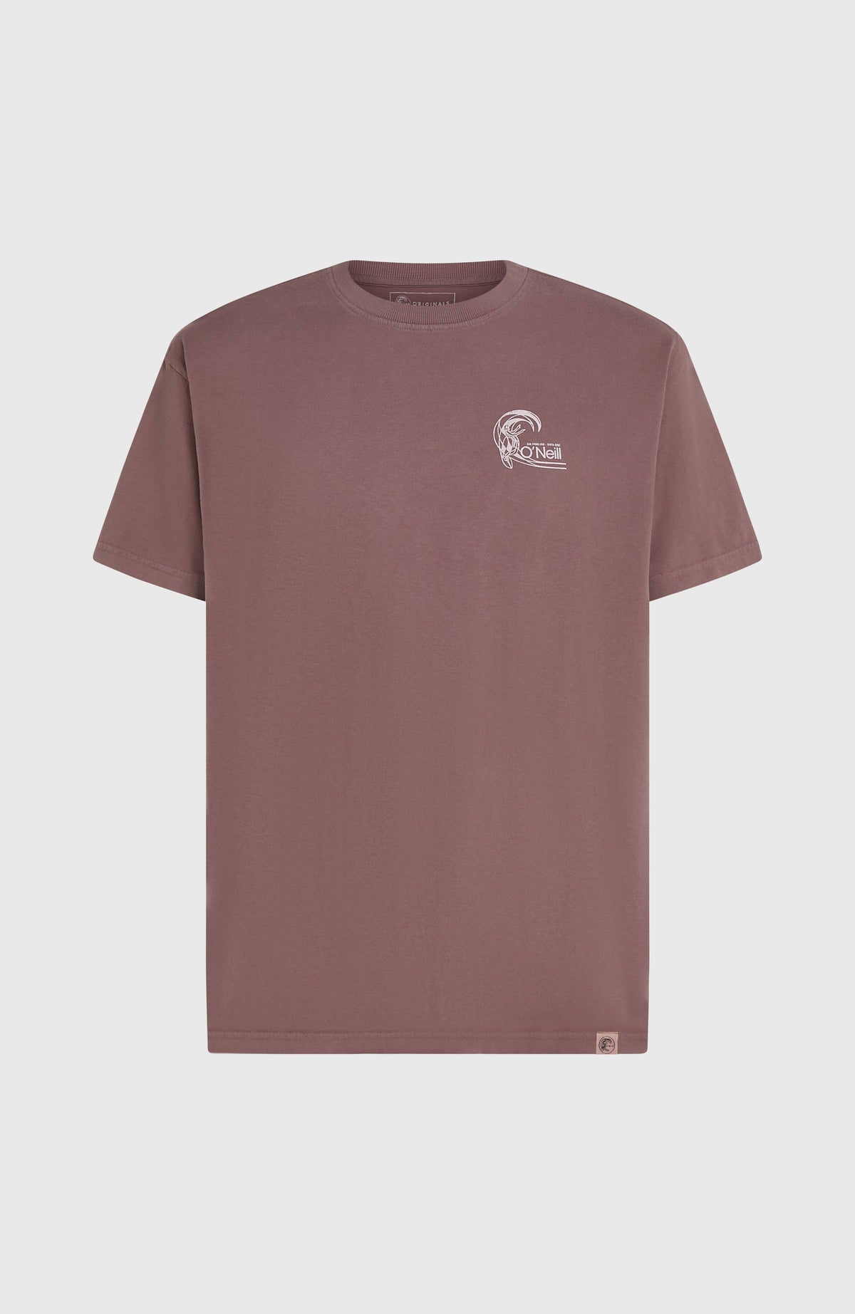 O'Riginals Retro Back-Print T-Shirt | Purple Gray