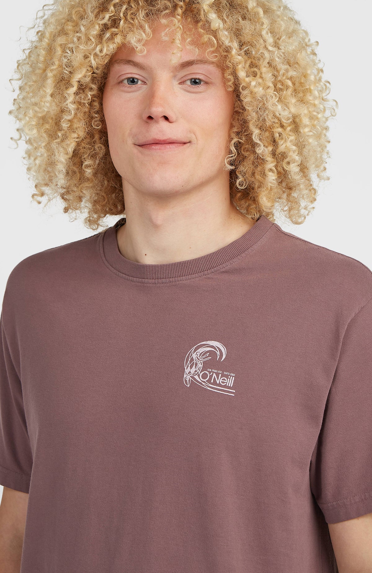 O'Riginals Retro Back-Print T-Shirt | Purple Gray
