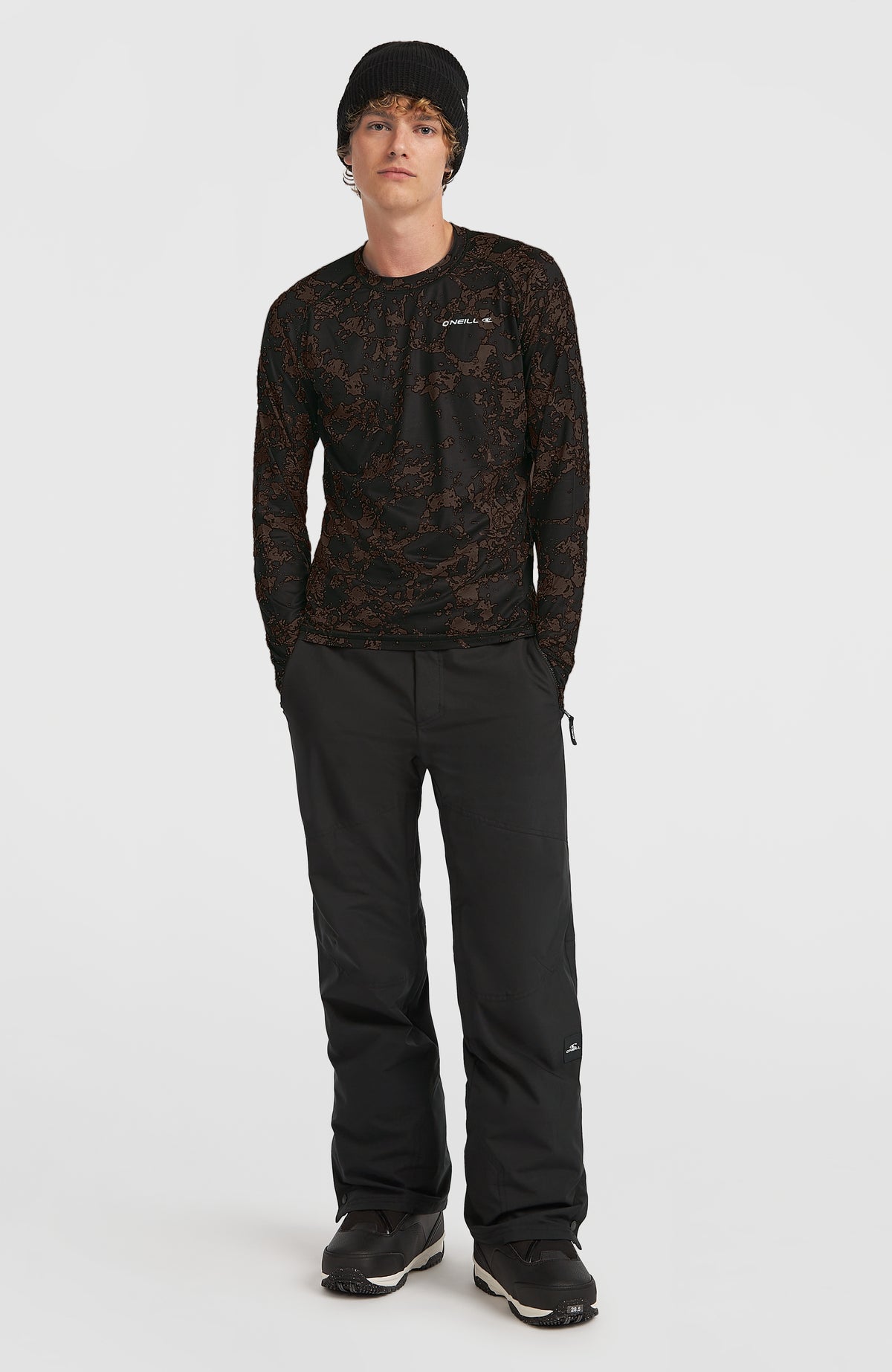 Baselayer Top | Black/Beige Quarry