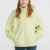 High-Pile Full-Zip Fleece | Lime Wash