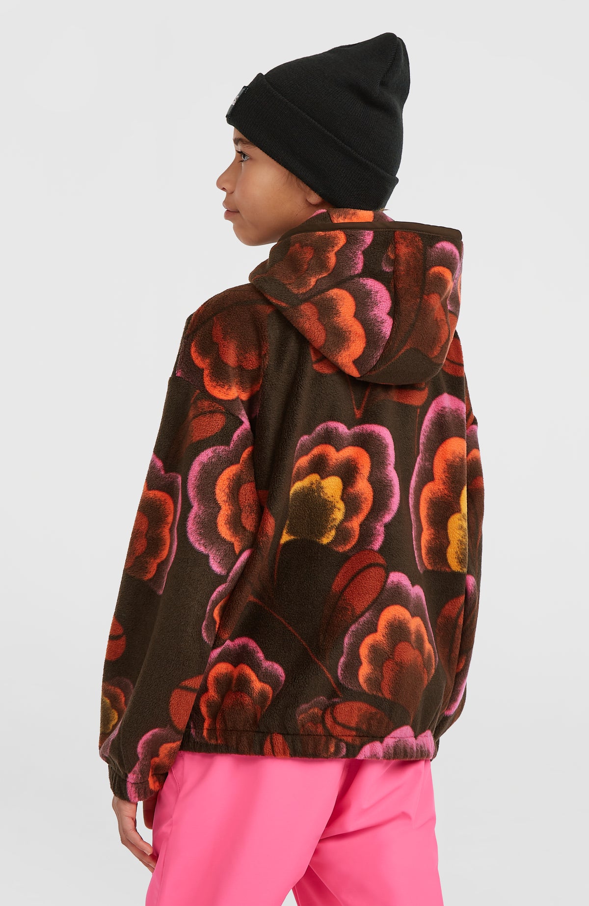Superfleece Half-Zip Hoodie | Brown Originals Flower