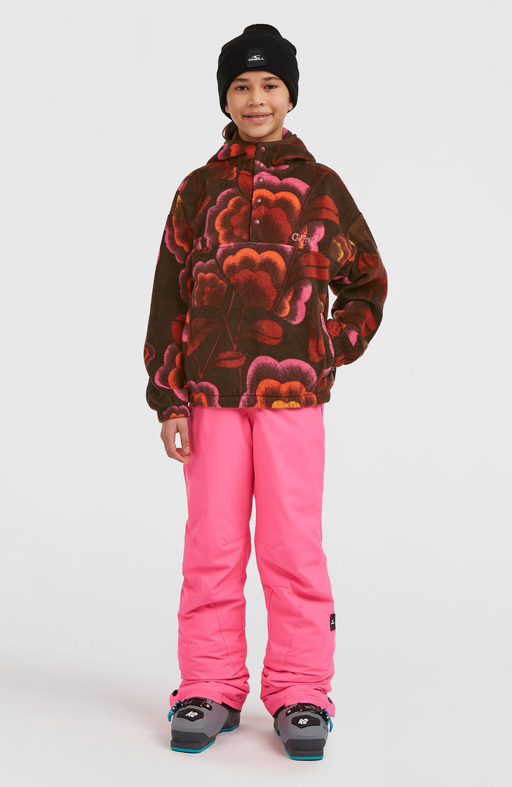 Superfleece Half-Zip Hoodie | Brown Originals Flower