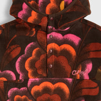 Superfleece Half-Zip Hoodie | Brown Originals Flower