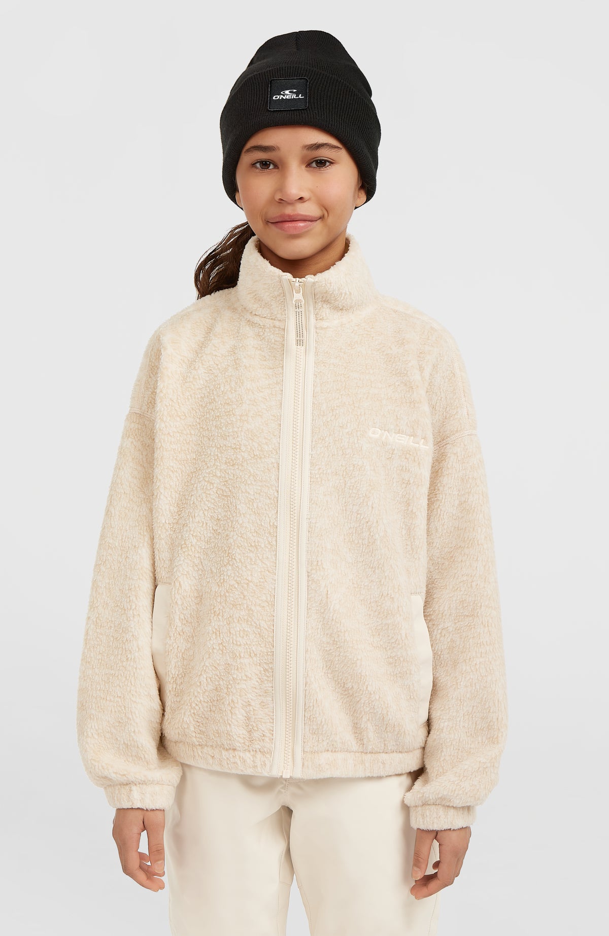 High-Pile Full-Zip Fleece | Macaron Animalica