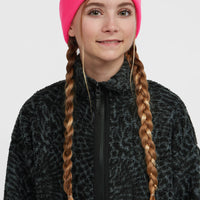 High-Pile Full-Zip Fleece | Black Animalica