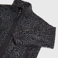 High-Pile Full-Zip Fleece | Black Animalica