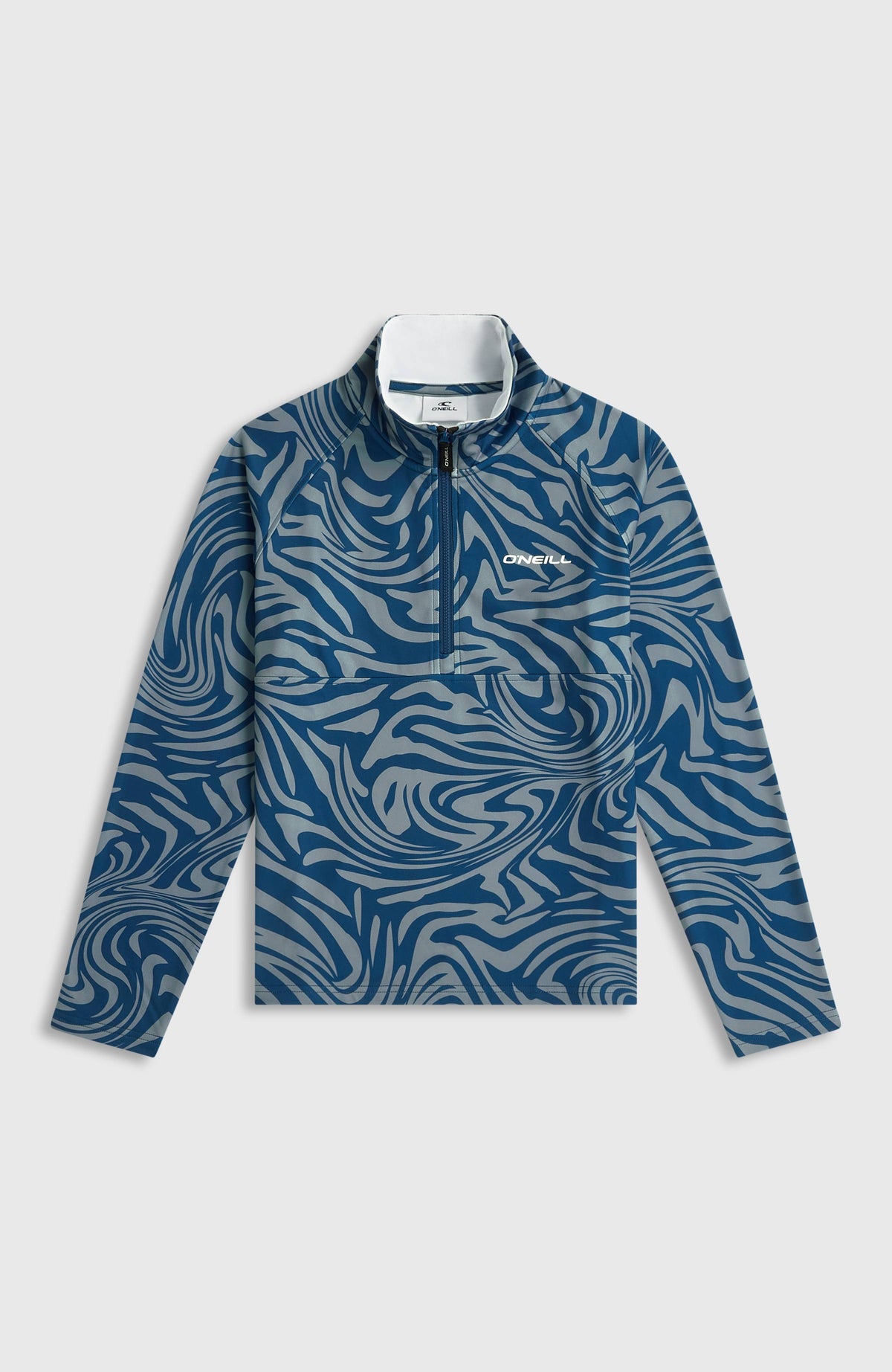 FWC'Cruz Printed Half-Zip Fleece | Blue Swirl Zebra