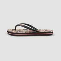 Moya Sandals | Black Tropical Flower