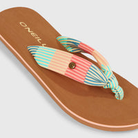 Ditsy Sun  Sandals | Stipple Stripe