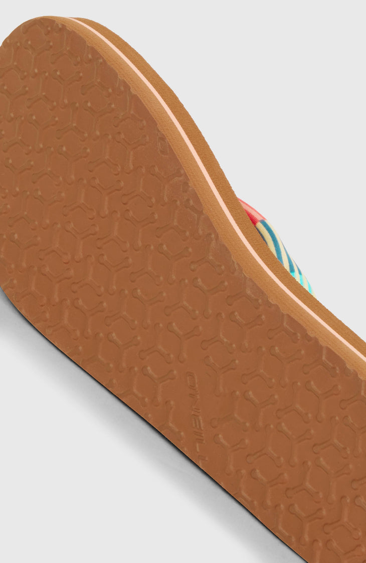 Ditsy Sun  Sandals | Stipple Stripe