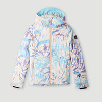 Lite Printed Snow Jacket | Pink Tie Dye