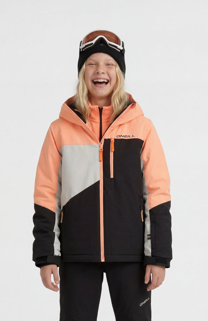 FWC'Cruz Triple Snow Jacket | Funky Peach Colour Block