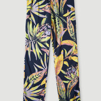 Tamah Beach Pants | Black Tropical Flower