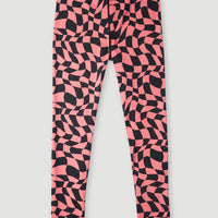 Outdoor Active High-Waist Legging | Pink Checkboard