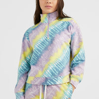 Lei Half Zip Pullover | Blue Tie Dye