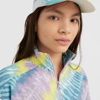 Lei Half Zip Pullover | Blue Tie Dye