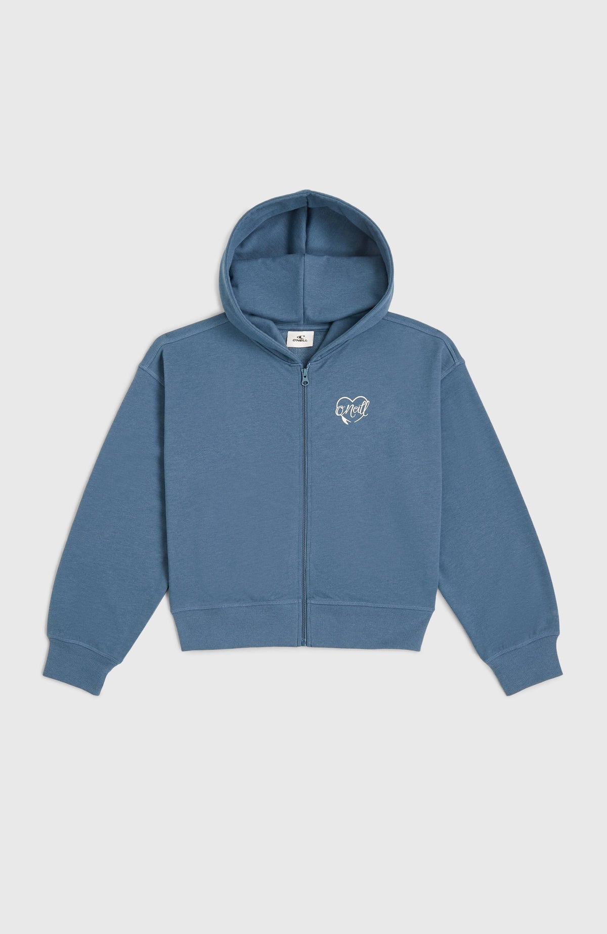 Script Falf-Zip Hoodie | Copen Blue