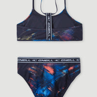 Sportclub Active Bralette Bikini Set | Black Future Fade