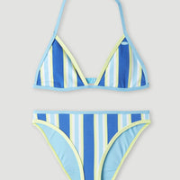 Malibu Beach Party Bikini | Blue Towel Stripe