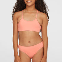 Essentials Bralette Bikini Set | Coral Pink