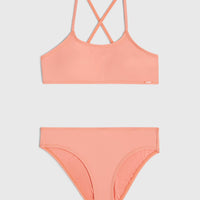 Essentials Bralette Bikini Set | Coral Pink