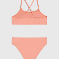 Essentials Bralette Bikini Set | Coral Pink