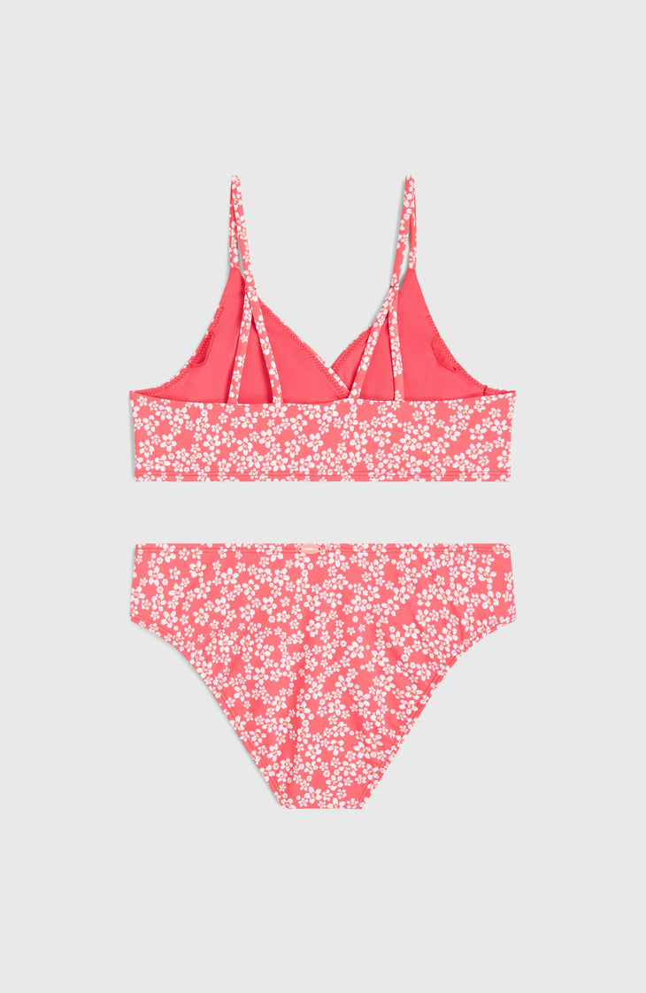 Bralette Bikini Set | Pink Milliflower