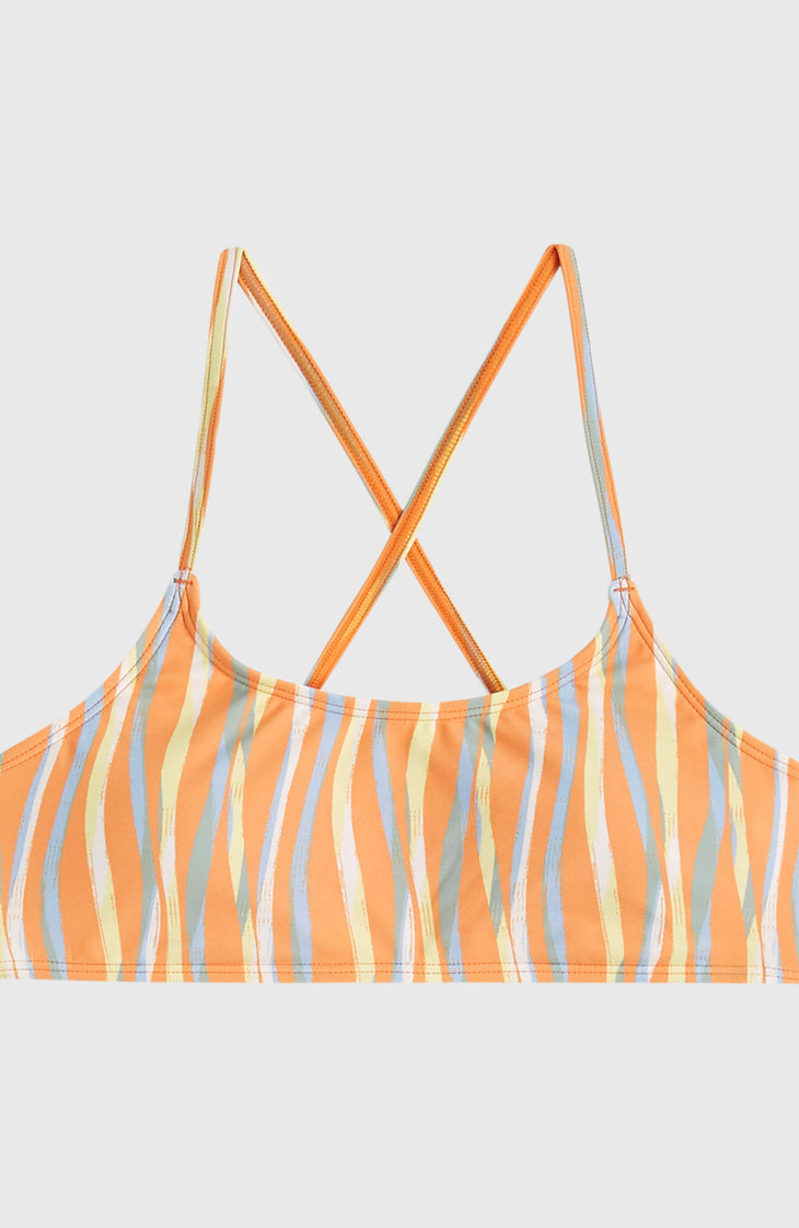 Essentials Bralette Bikini Set | Funky Peach Swirly