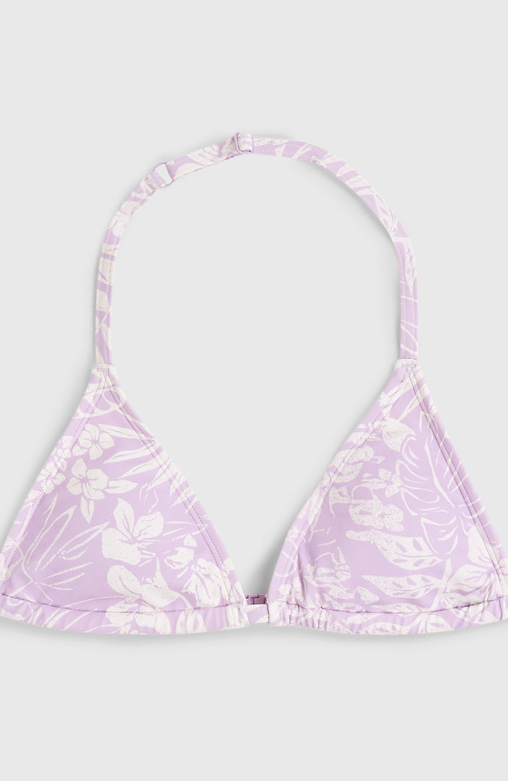 Essentials Triangle Bikini Set | Purple Island Sky