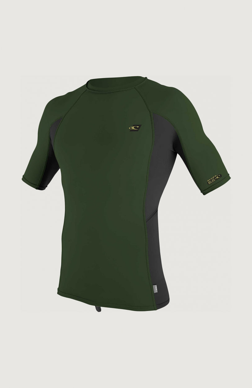 Premium Skins Short Sleeve Rash Guard | Dark Green