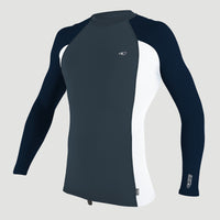 Premium Skins Long Sleeve Rash Guard | CADET BLUE/WHITE/ABYSS