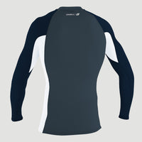 Premium Skins Long Sleeve Rash Guard | CADET BLUE/WHITE/ABYSS