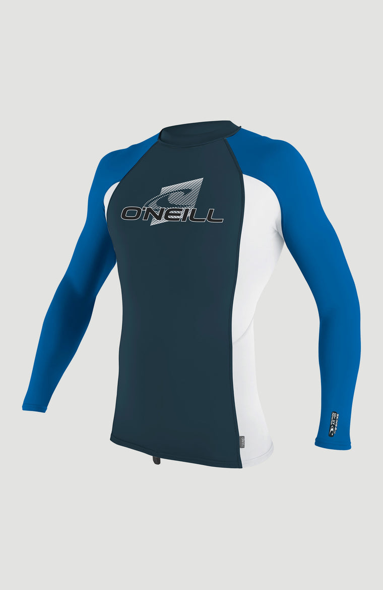 Skins Long Sleeve Crew | CADET BLUE/WHITE/OCEAN