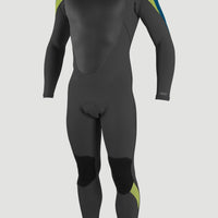 Epic 3/2mm Back Zip Full Wetsuit | Black