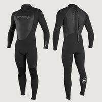 Epic 3/2mm Back Zip Full Wetsuit | Black