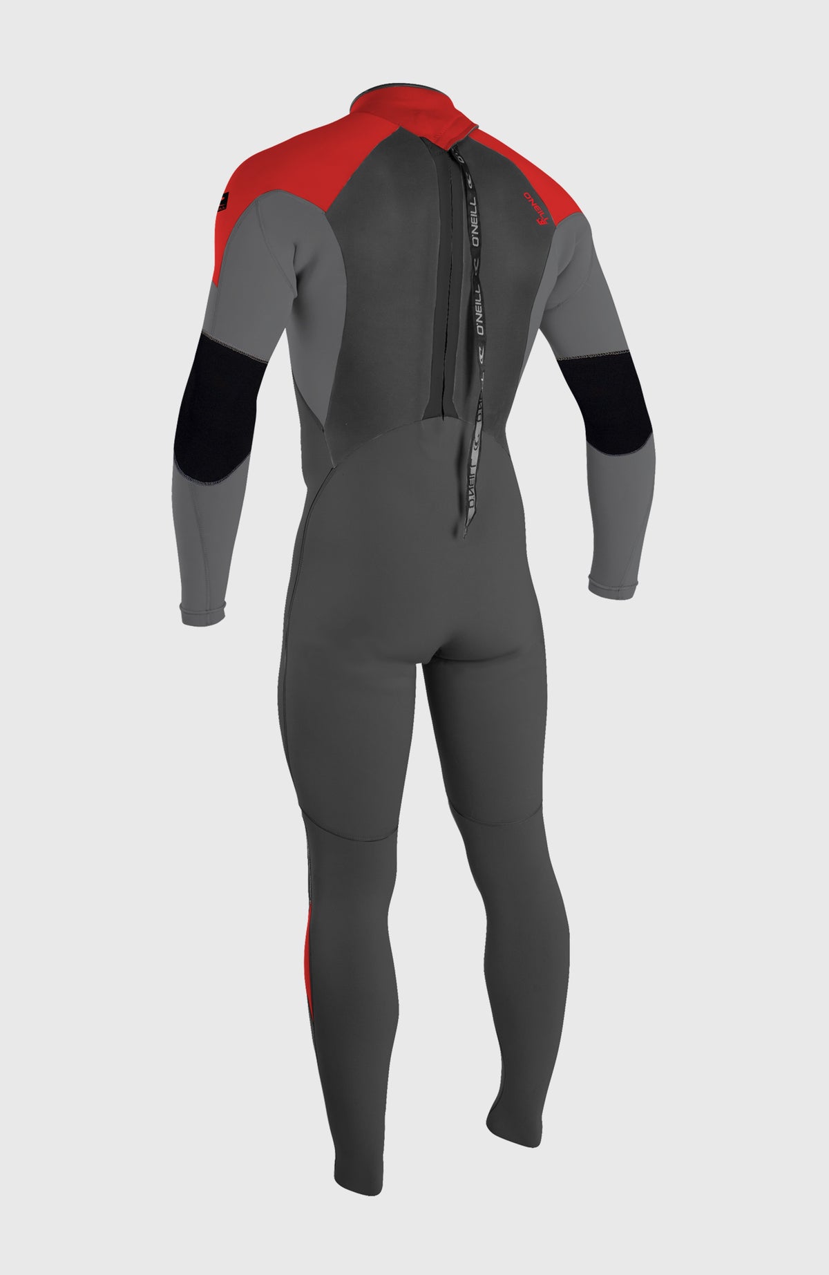 Epic 3/2mm Back Zip Full Wetsuit | GRAPHITE/SMOKE/RED/RED