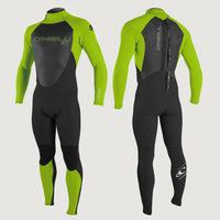 Epic 3/2mm Back Zip Full Wetsuit | Light Green